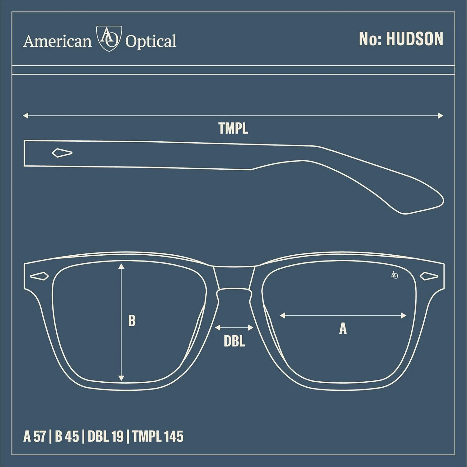AO Hudson Sunglasses - AOLite Nylon Lenses - Polarized