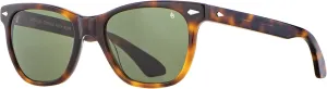AO Saratoga Sunglasses - Tortoise - Calobar Green AOLite Nylon Lenses - 54-19-145