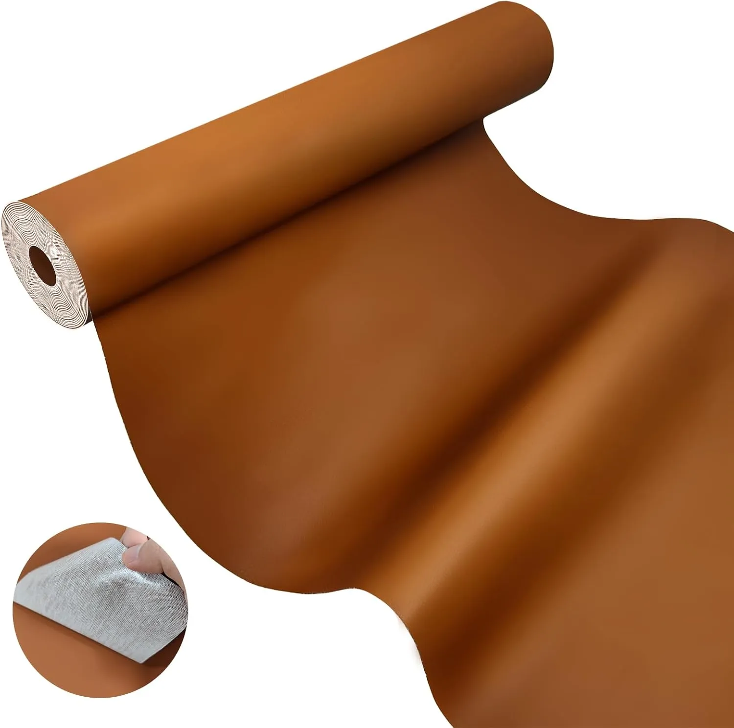 AOOTOOLINK Leather Repair Patch 17X316 Inch Self Adhesive Leather Repair, Large Leather Repair Tape for Couches, Furniture, Car Seats, Cabinets, Sofa, Handbags (Light Brown, 17X316 Inch)