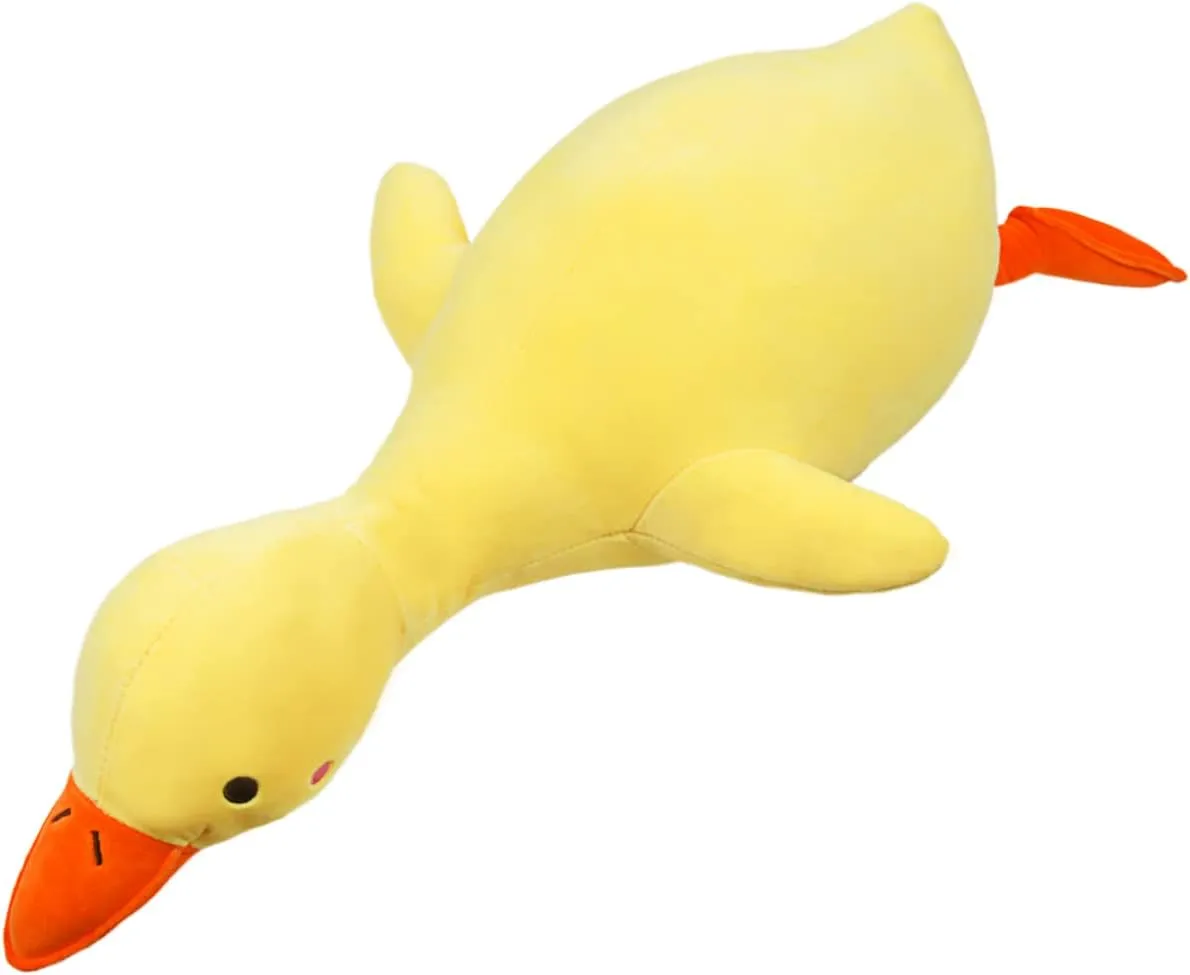 ARELUX 35.4in Duck Plush Toy, Yellow Drake Stuffed Animal Soft Adorable Hugging Pillow Cute Goose Plushies Birthday Gift for Boys Girls Kids & Adults