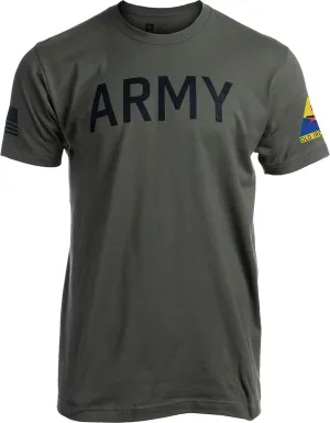 Army PT Style Shirt | U.S. Military Physical Training Infantry Workout T-Shirt