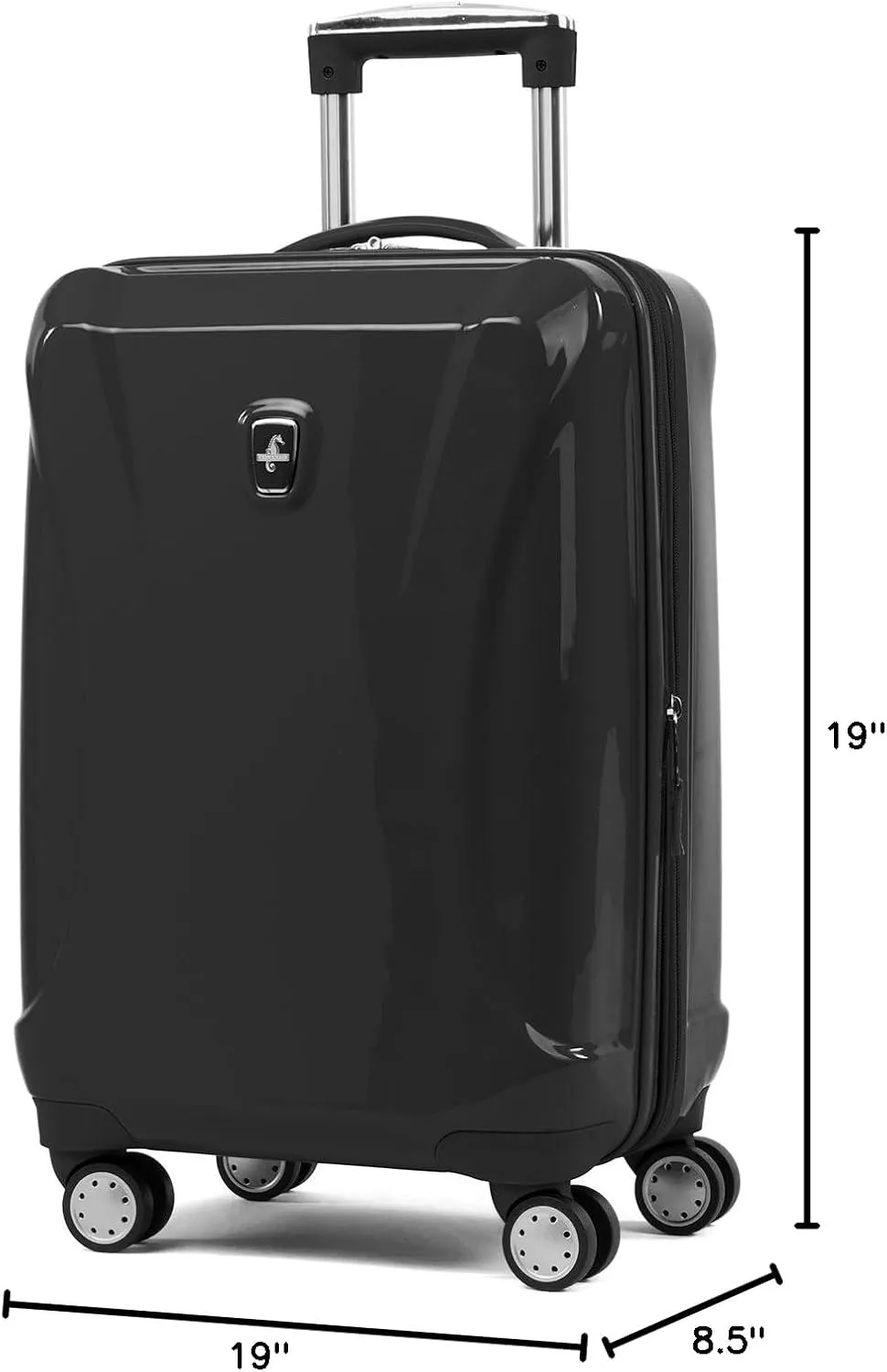 Atlantic Ultra Lite Hardside Expandable Spinner, Jade Black, Carry-on
