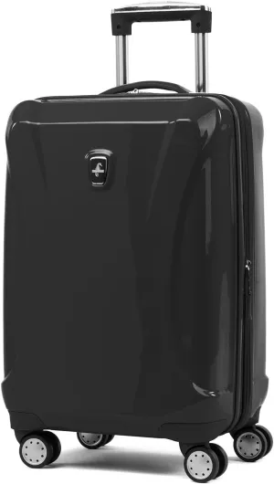 Atlantic Ultra Lite Hardside Expandable Spinner, Jade Black, Carry-on