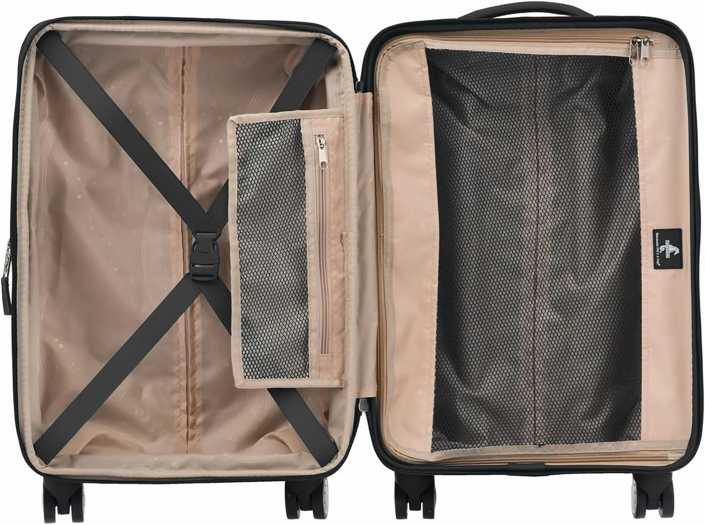 Atlantic Ultra Lite Hardside Expandable Spinner, Jade Black, Carry-on
