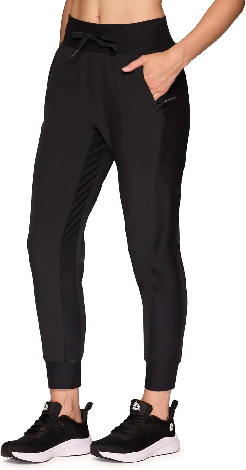 Avalanche Women's Hybrid Jogger Pant, Lightweight Woven/Knit Joggers for Hiking, Outdoors, Quick Dry Woven Pants with Pockets