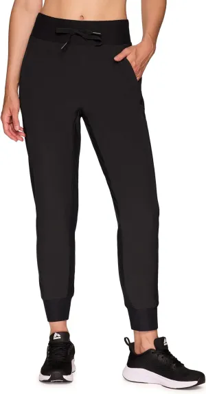 Avalanche Women's Hybrid Jogger Pant, Lightweight Woven/Knit Joggers for Hiking, Outdoors, Quick Dry Woven Pants with Pockets