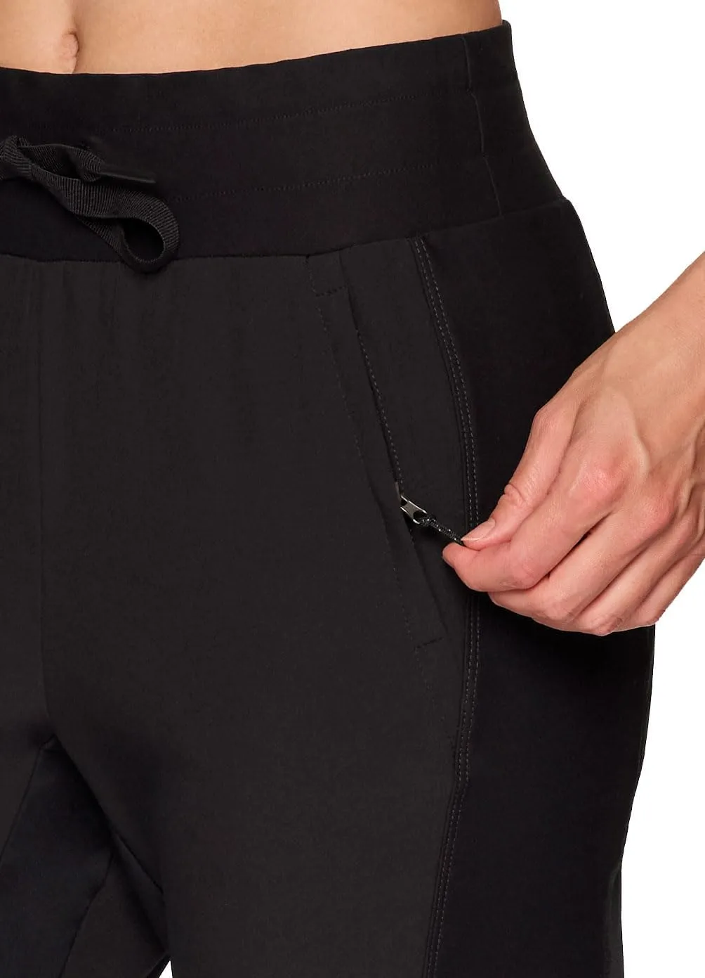 Avalanche Women's Hybrid Jogger Pant, Lightweight Woven/Knit Joggers for Hiking, Outdoors, Quick Dry Woven Pants with Pockets