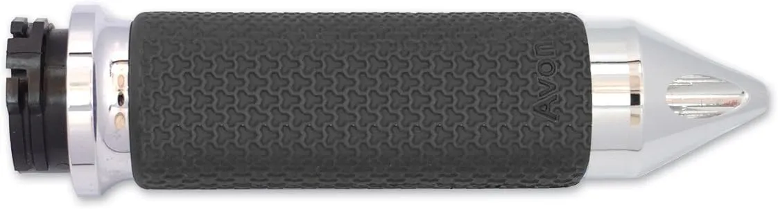 Avon Grips Chrome Memory Foam Spike Grips MF-63-CH-FLY-SPK