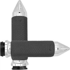 Avon Grips Chrome Memory Foam Spike Grips MF-63B-CH-FL-SP