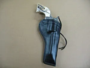 Azula Custom Leather Molded Strong Side Gun Holster for 1858 Remington Black Powder (Pietta, Uberti) 8" Revolver Black Right Hand