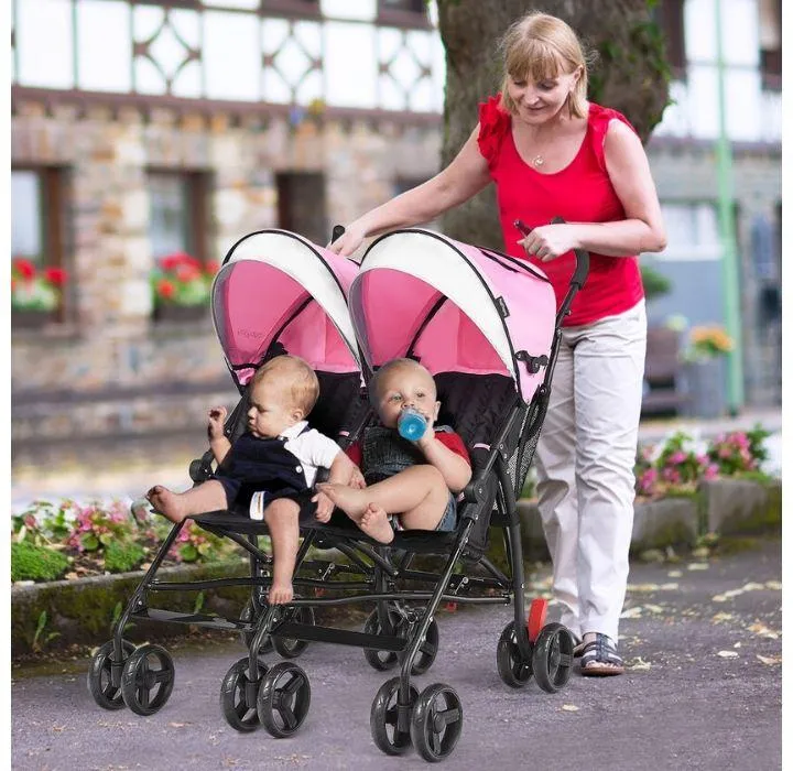 Baby-Joy Foldable Double Stroller