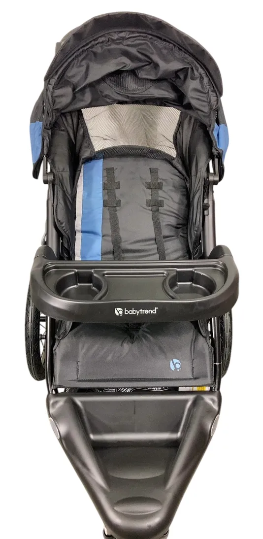 Baby Trend Expedition Zero Flat Jogger Travel System with LED Lights, 2024, Dash Blue