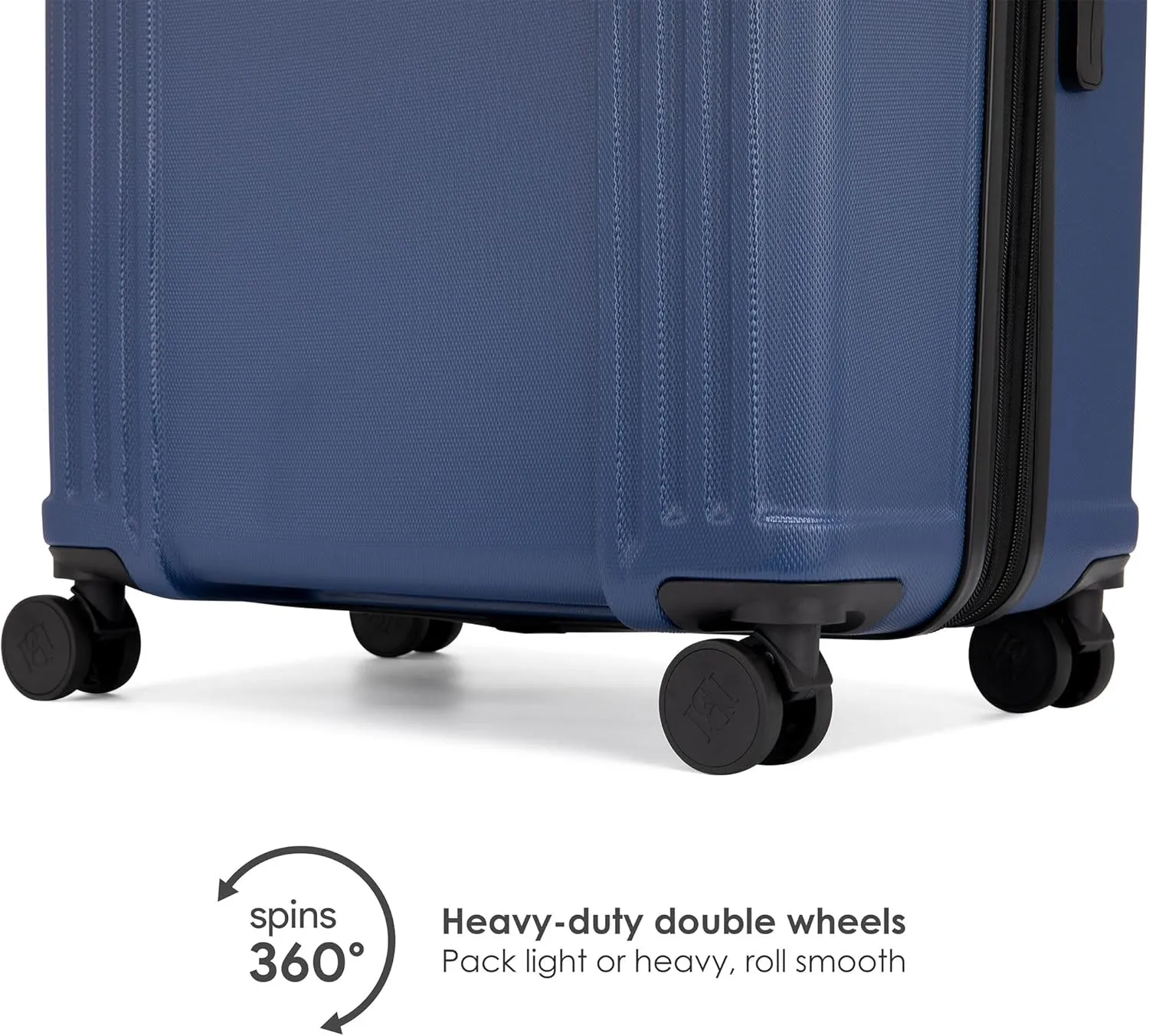 Badgley Mischka Evalyn 3 Piece Expandable Luggage Set (Navy)