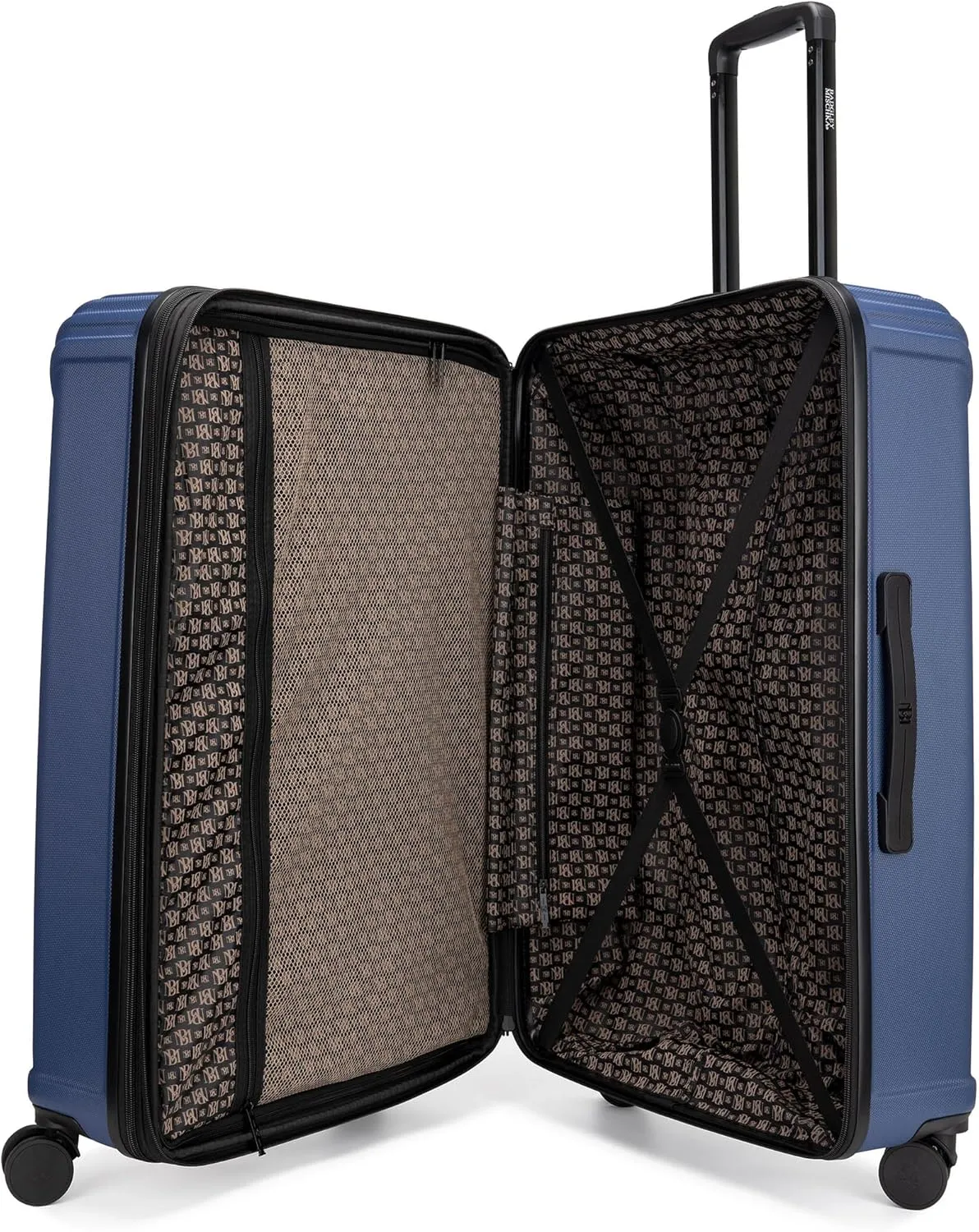 Badgley Mischka Evalyn 3 Piece Expandable Luggage Set (Navy)