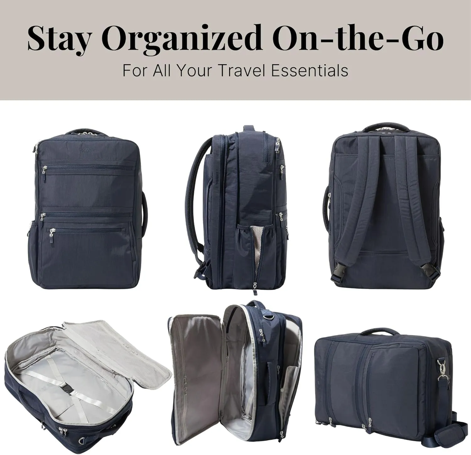 Baggallini Modern Convertible Travel Backpack