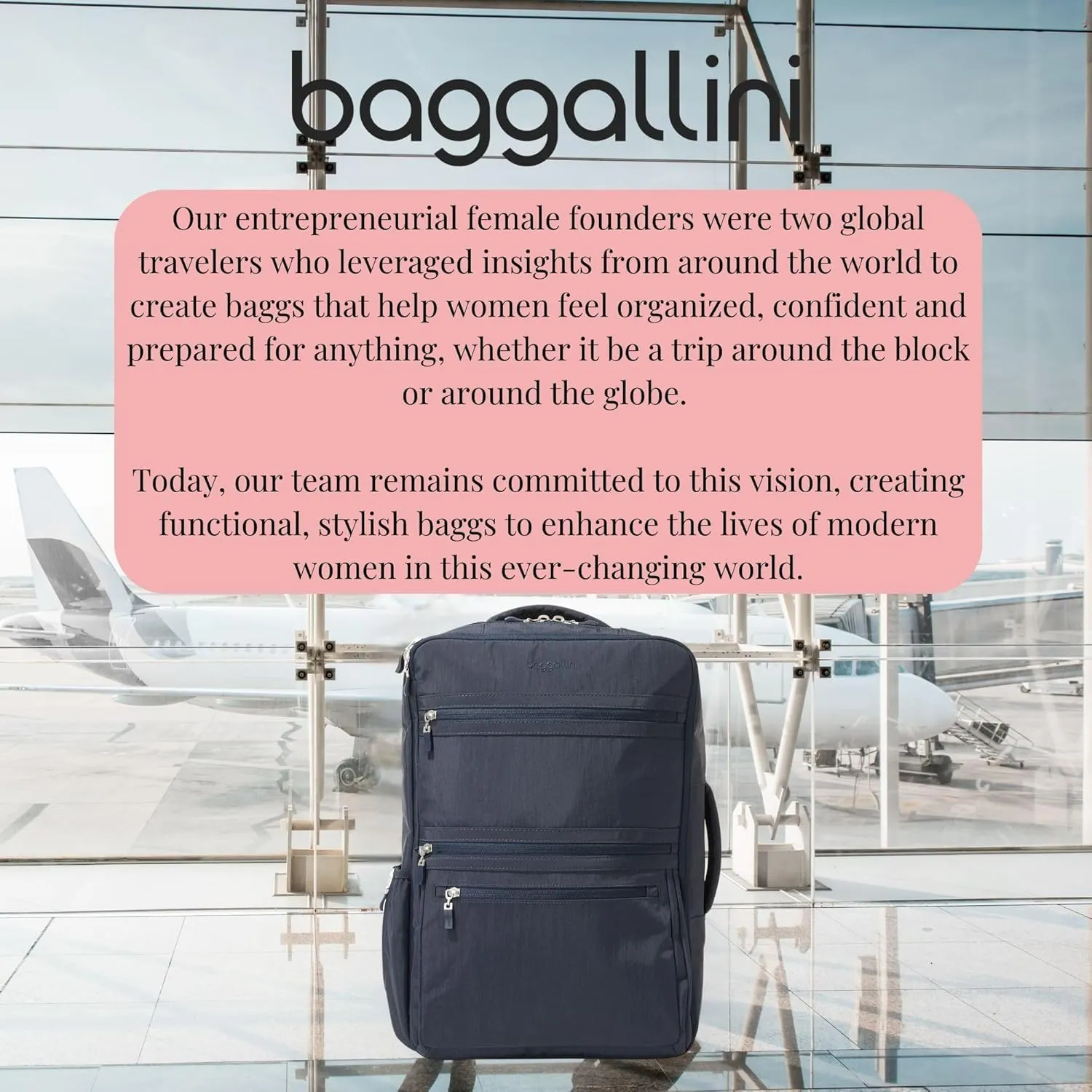 Baggallini Modern Convertible Travel Backpack