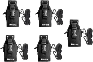 BAOFENG Two Way Radio Strong NylonBag Radio Holster, 3in 1 Protection Case for UV-5R Series UV-82 UV-9R Pro UV-9R Plus BF-888S Ham Radio(Black,5 Pack)