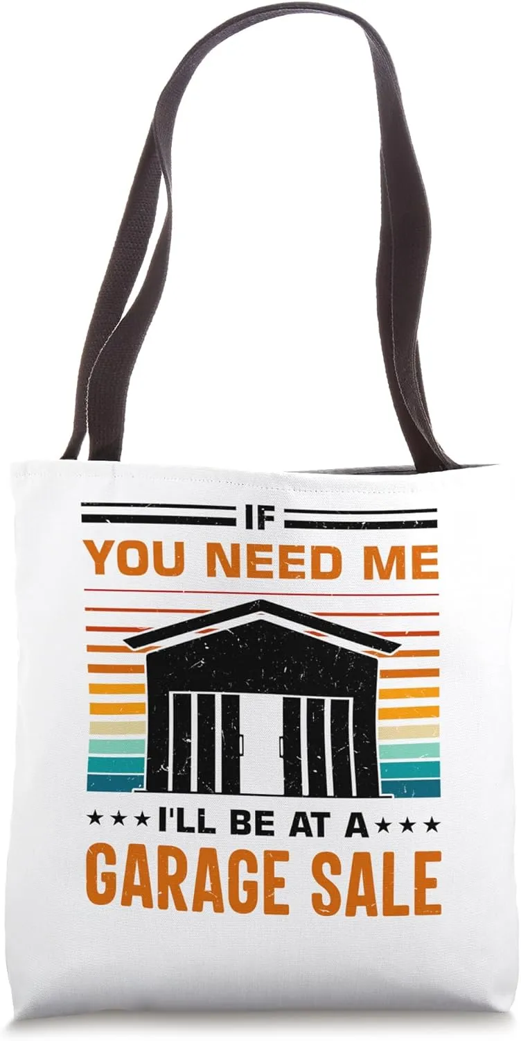 Bargain Hunter Yard Sale Design for a Garage Sale Tote Bag