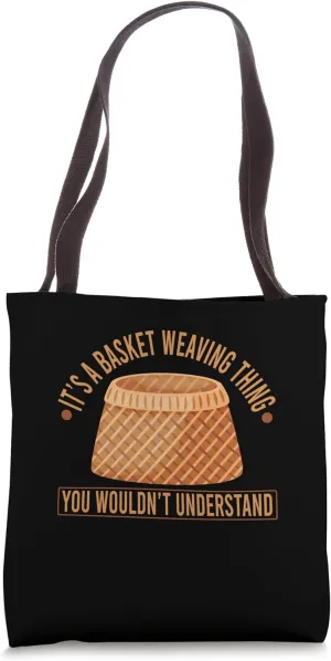 Basket Weaving Basketry Maker Tote Bag