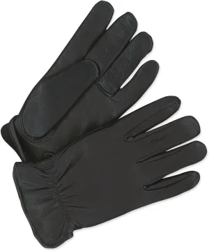 BDG 20-9-368-L Winter Lined Deerskin Leather Driver Glove, Large, Black