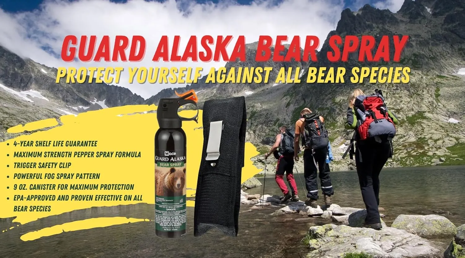 Bear Spray with Nylon Holster