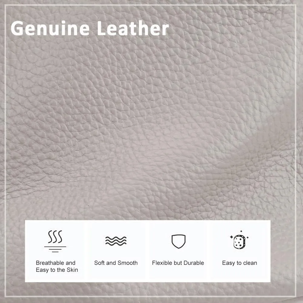befen Genuine Leather Small Crossbody Bags Purses for Women Pocketbooks Shoulder Bag Satchel Purse with Multi Zipper Pockets
