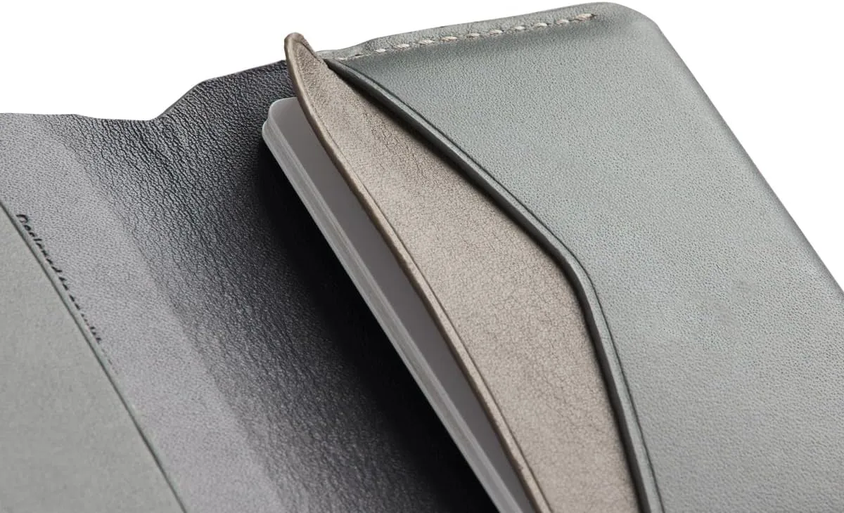 Bellroy Under Cover (slimline leather card wallet/holder with card storage, quick access slot, plus space for folded bills) - Everglade
