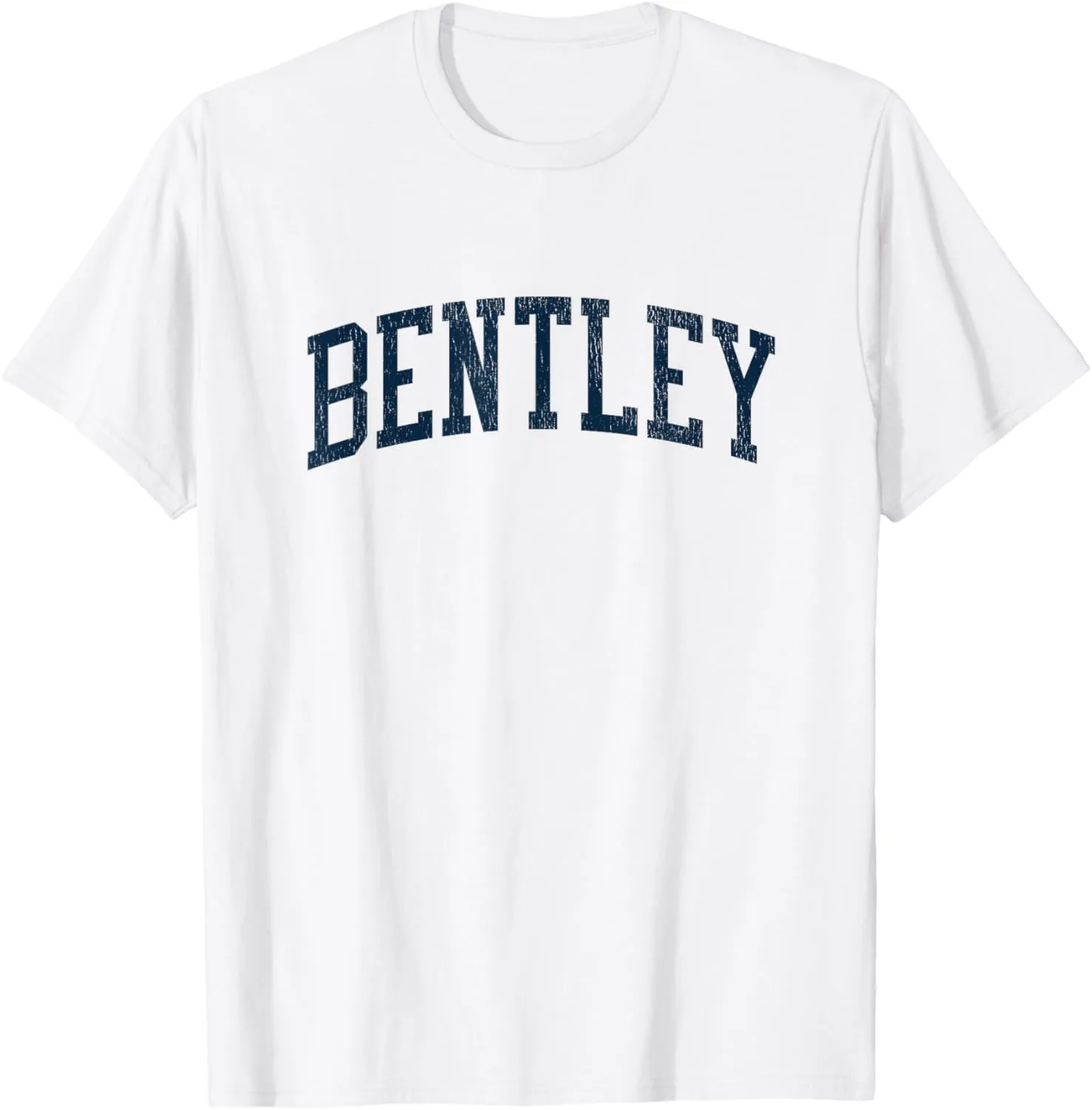 Bentley IA Vintage Athletic Sports JSN2 Navy Print T-Shirt