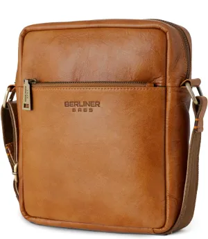 BERLINER BAGS Vintage Genuine Leather Shoulder Bag for Men Tom, Sling Bag for Men, Small Crossbody Bag for Men
