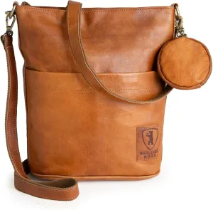 BERLINER BAGS Vintage Genuine Leather Shoulder Bag Sofia, Handbag, Crossbody Bag for Women
