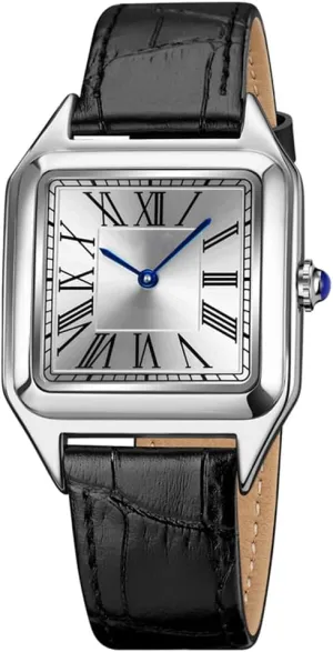 BESTKANG Fashion Retro Square Watches for Women Classic Roman Numeral Analog Quartz Wrist Watch