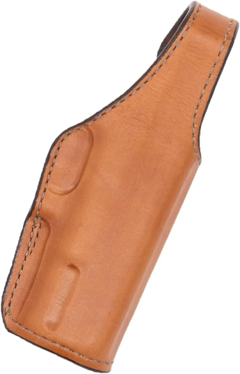 Bianchi 19L Thumbsnap Suede Lined Belt Slide Holster - Pistol, Fits BRNG HIPWR 9MM, Tan, Right Hand