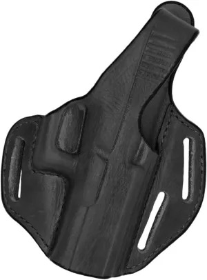 BIANCHI 77 Piranha Pancake-Style Holster, Fits Springfield XD 4IN .45, Black, Right Hand