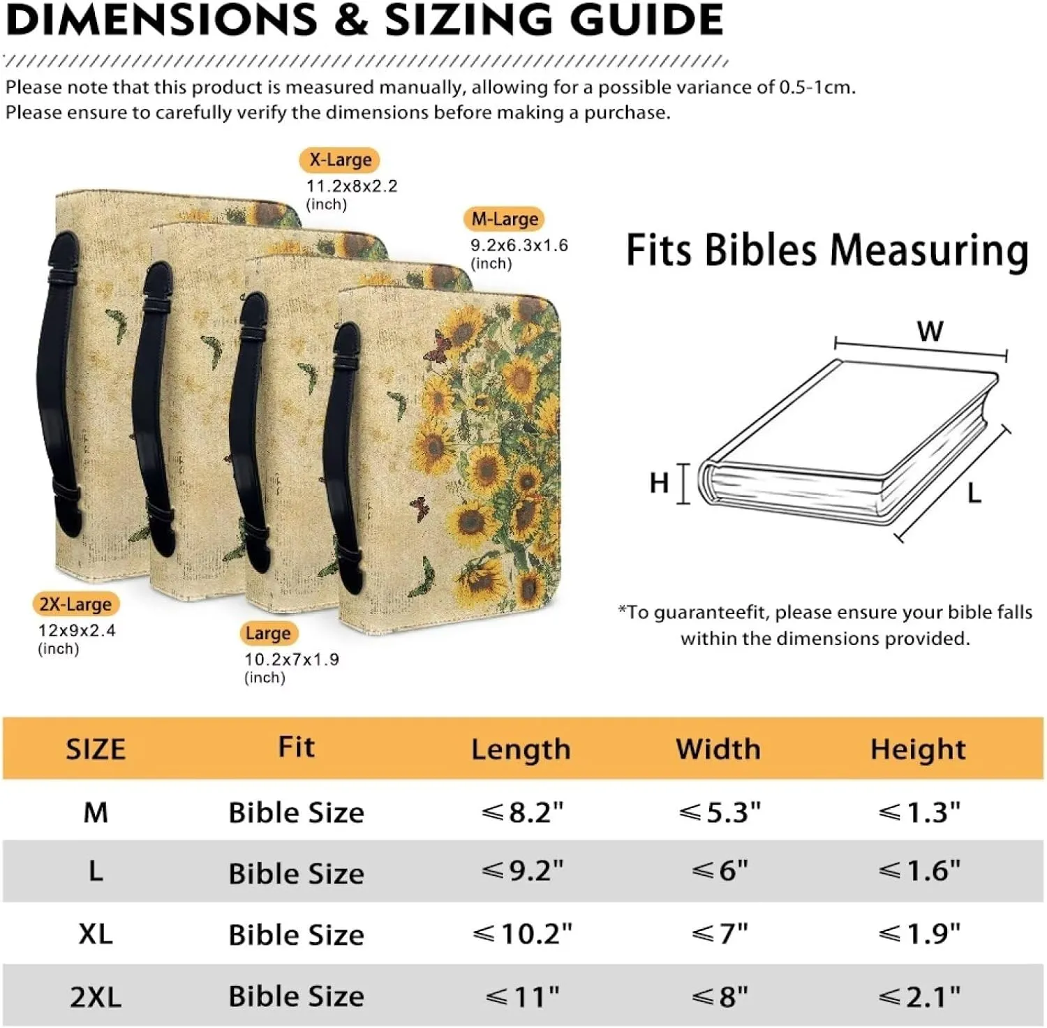 Bible Cover Case, Butterfly Bible Accessories Portable Bible Protector Journal Organizer with Multi Pockets Large Capacity Bible Handy Bag with Pen Slot Design for Church Activities