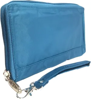 Big Skinny Women's Panther Clutch Slim Wallet, Holds Up to 40 Cards