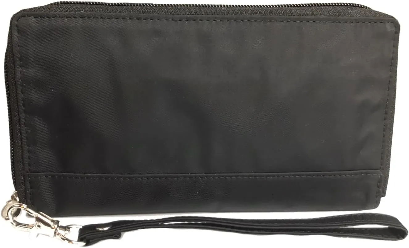 Big Skinny Women's Panther Clutch Slim Wallet, Holds Up to 40 Cards