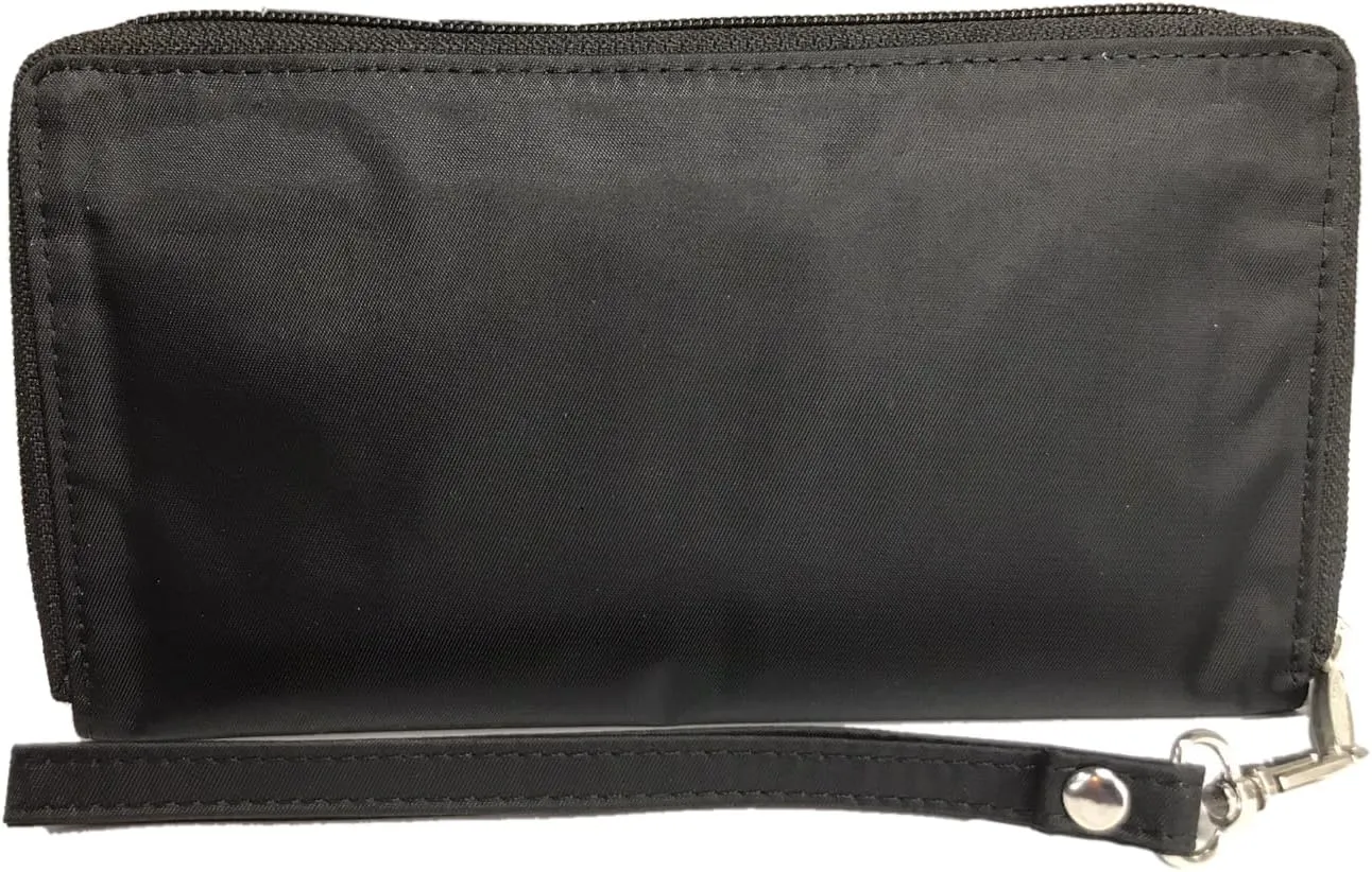 Big Skinny Women's Panther Clutch Slim Wallet, Holds Up to 40 Cards