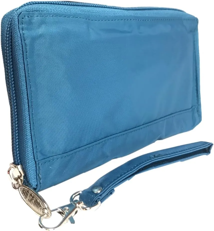 Big Skinny Women's Panther Clutch Slim Wallet, Holds Up to 40 Cards