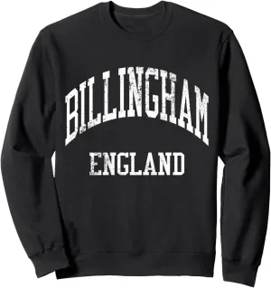 Billingham England Retro 70s College Sports Style Sweatshirt