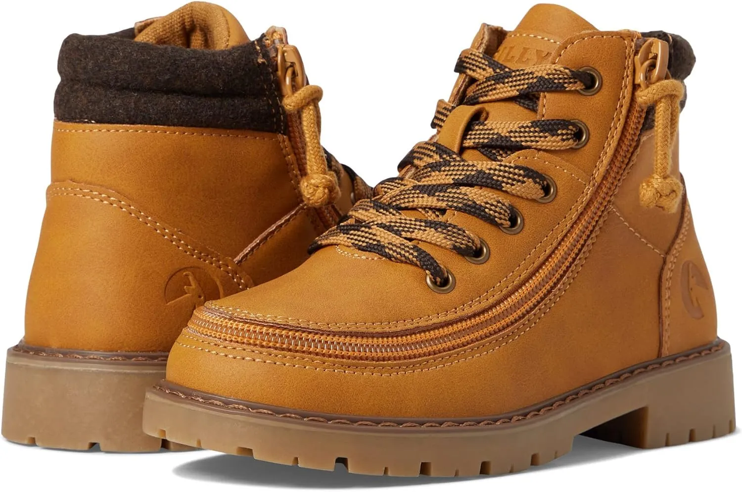 BILLY Footwear Kids Lugs Ii Boots for Toddler and Little Kids -Leather Upper, Woven Textile Insole, and Rubber Outsole for Traction