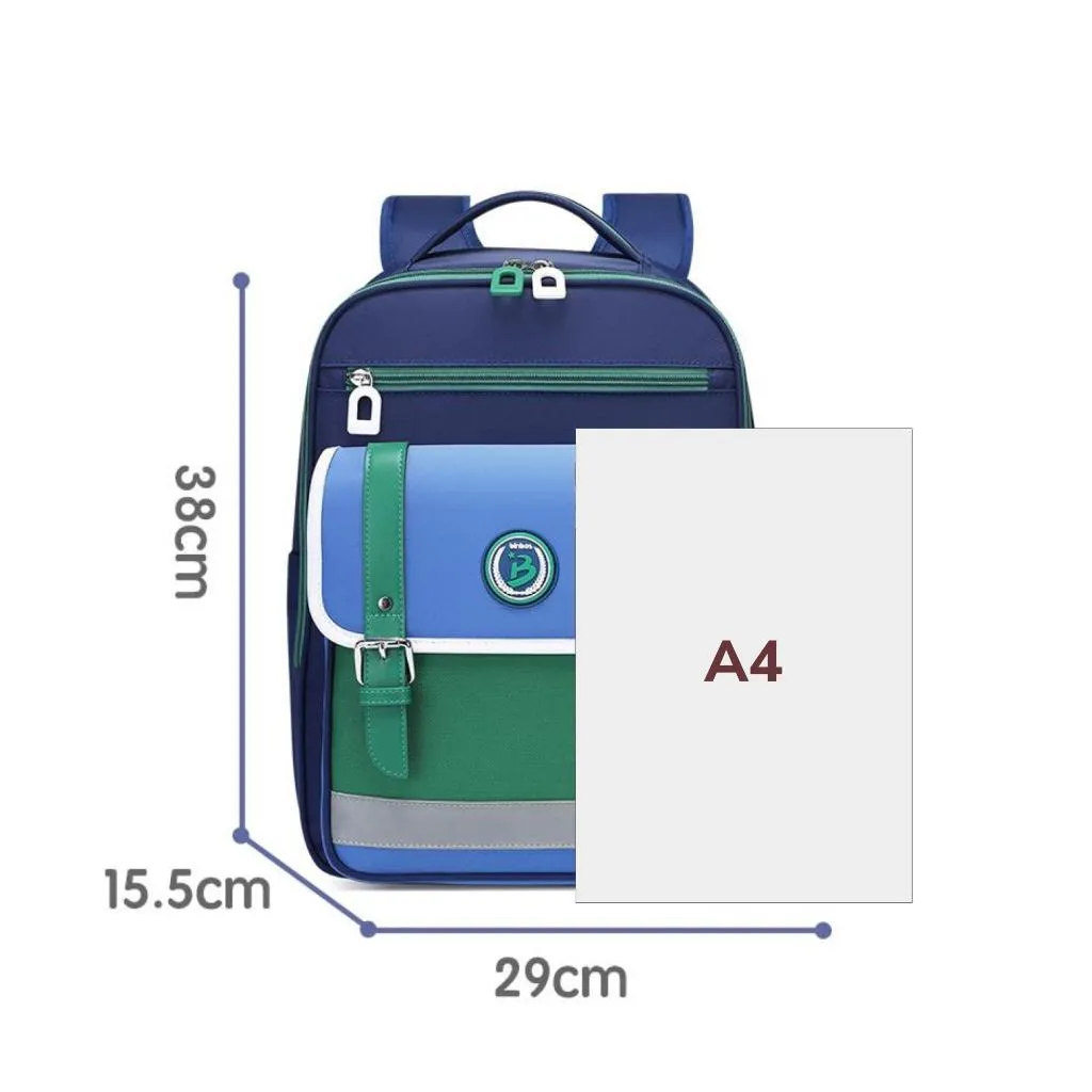 binbes® by Sun Eight Smartz Ergonomic Spine Protection Primary School Bag with 26° Back Fit