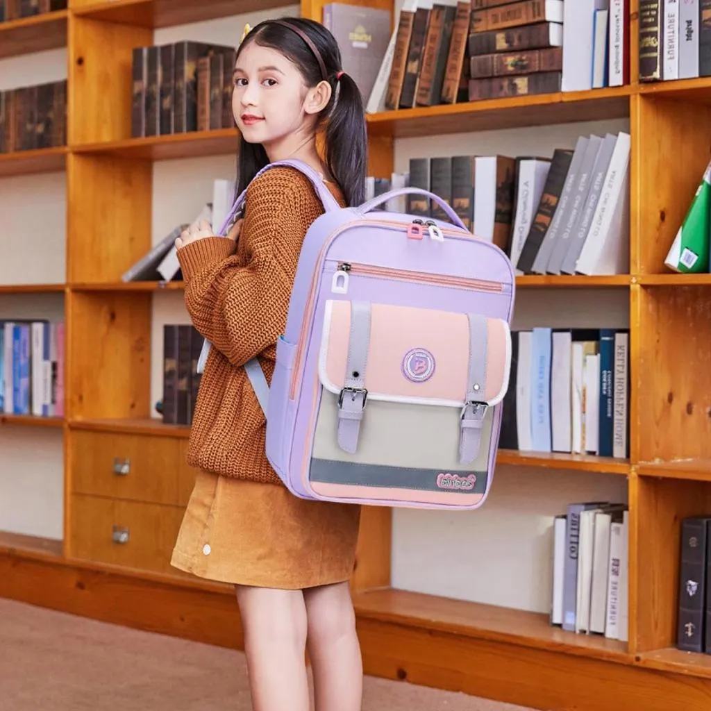 binbes® by Sun Eight Smartz Ergonomic Spine Protection Primary School Bag with 26° Back Fit
