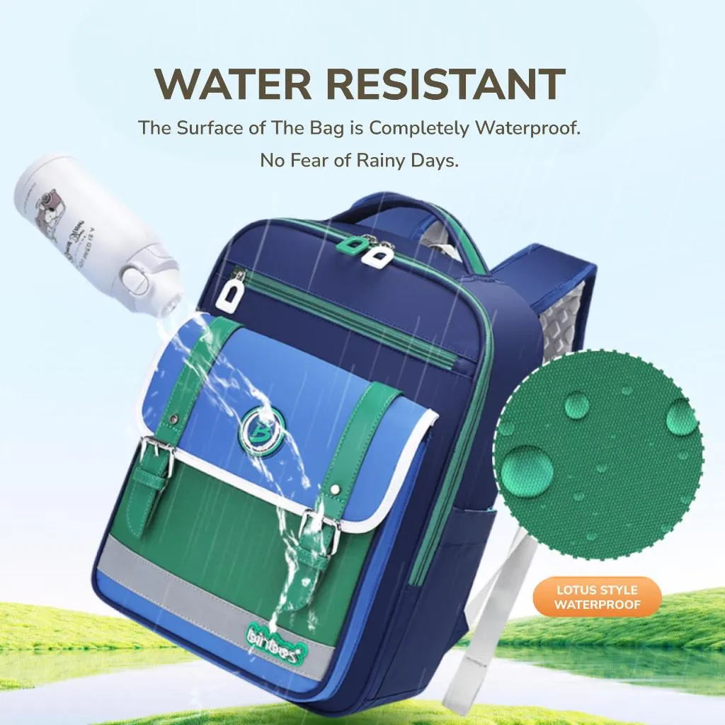 binbes® by Sun Eight Smartz Ergonomic Spine Protection Primary School Bag with 26° Back Fit