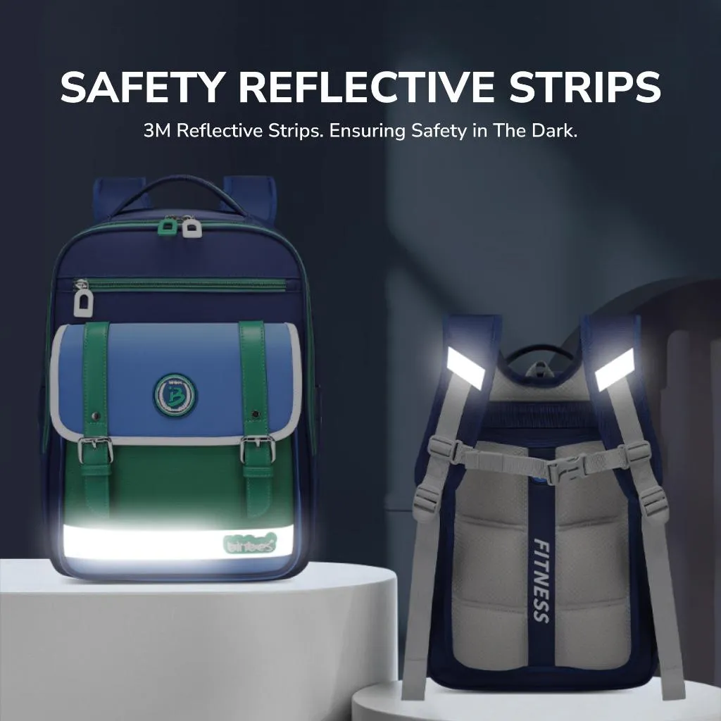 binbes® by Sun Eight Smartz Ergonomic Spine Protection Primary School Bag with 26° Back Fit