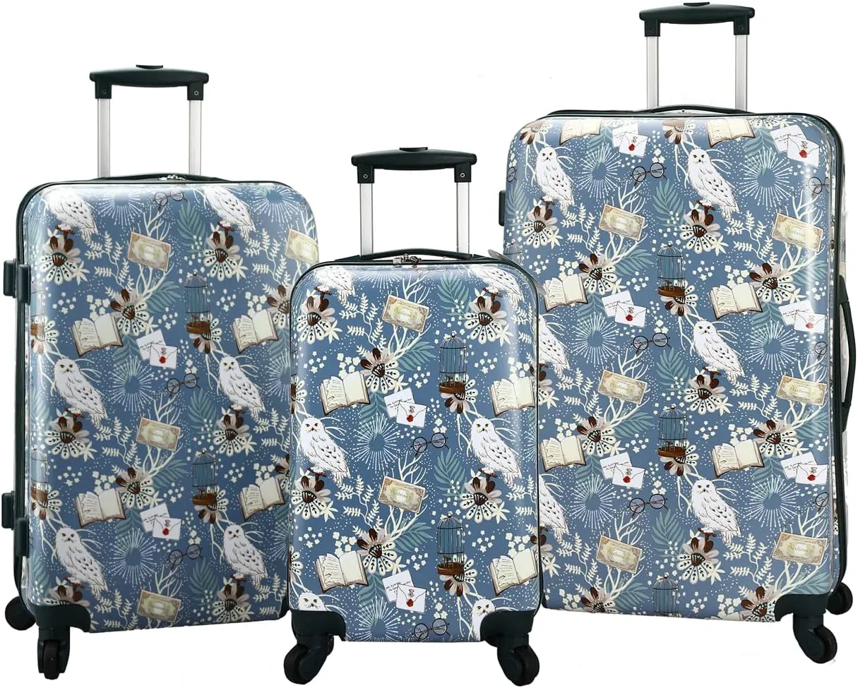 Bioworld Harry Potter 3-Piece 4-Wheel Luggage Set