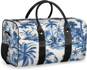 Blue Tree Travel Duffle Bag for Women Men Gym Duffel Foldable Bag Waterproof Weekender Boho Coconut Duffle Tote