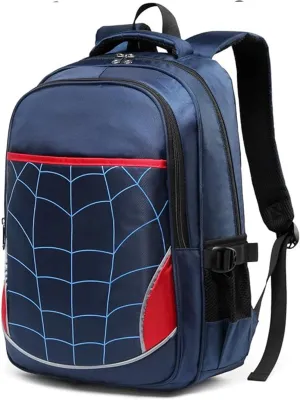 BLUEFAIRY Kids Backpack for Boys Elementary School Bags Kindergarten Primary School Bags Bookbags Back to School Book Bags Gifts Large Campartments Mochilas para Niños 17" Royal Blue