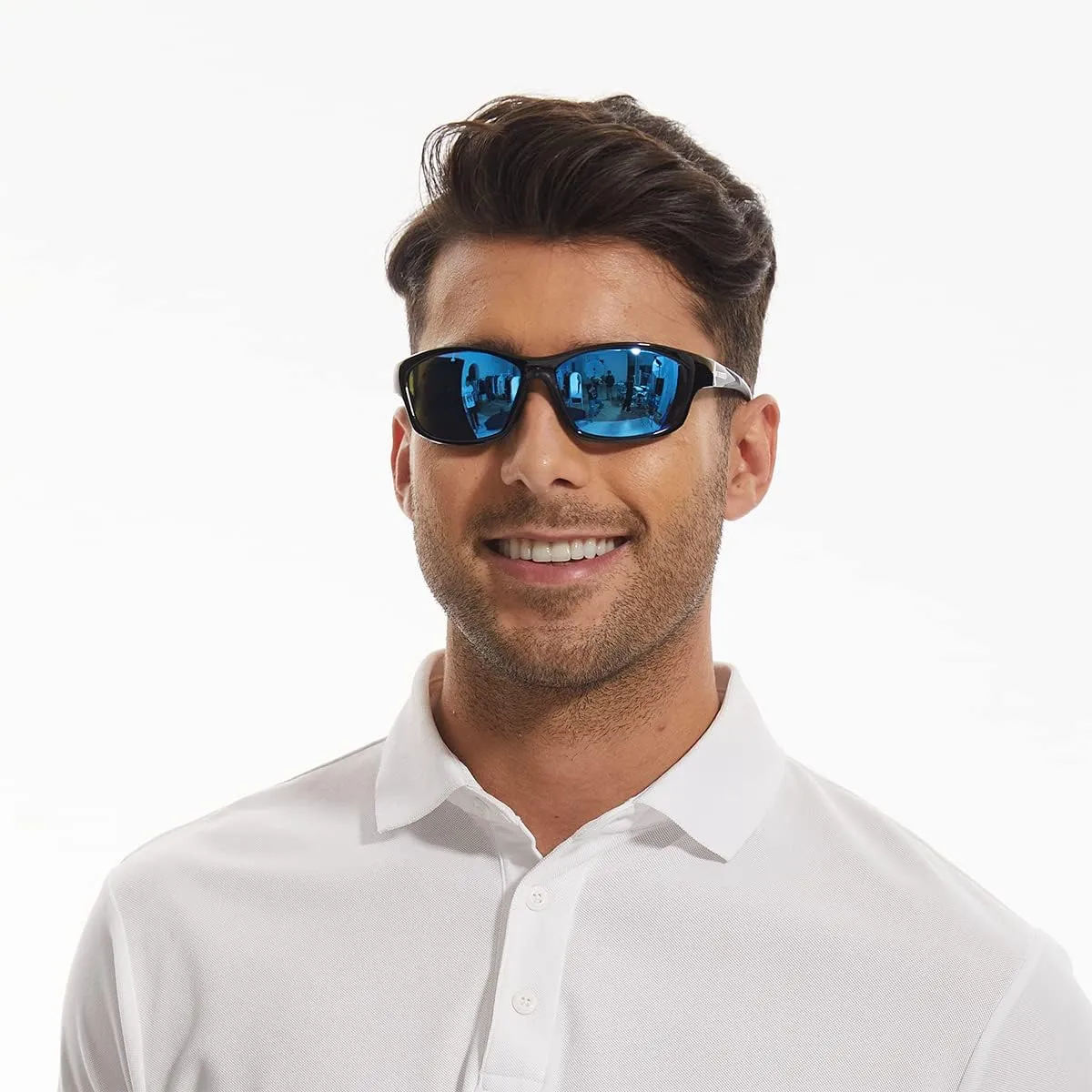 Bnus corning glass lens polarized sunglasses for men & Women italy made w. High Performance Plastic Lens option