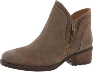 BORN Womens Malta II Zipper Suede Booties Taupe 9 Medium (B,M)