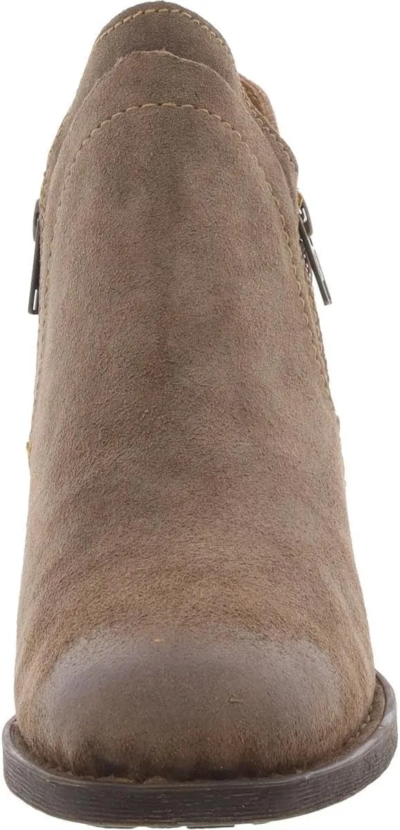 BORN Womens Malta II Zipper Suede Booties